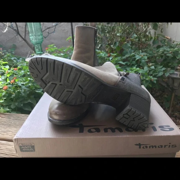 COPY - Taupe Genuine Leather Booties - Picture 7 of 7